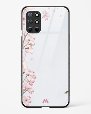 Pastel Flowers on Marble Glass Case Phone Cover (OnePlus)