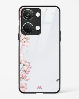 Pastel Flowers on Marble Glass Case Phone Cover (OnePlus)
