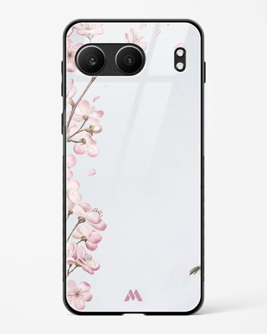 Pastel Flowers on Marble Glass Case Phone Cover (OnePlus)