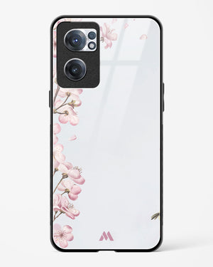 Pastel Flowers on Marble Glass Case Phone Cover (OnePlus)