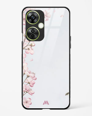Pastel Flowers on Marble Glass Case Phone Cover (OnePlus)
