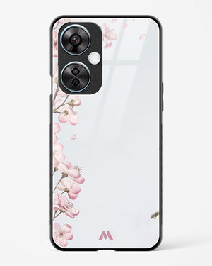 Pastel Flowers on Marble Glass Case Phone Cover (OnePlus)