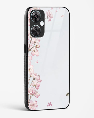 Pastel Flowers on Marble Glass Case Phone Cover (OnePlus)