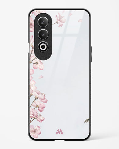 Pastel Flowers on Marble Glass Case Phone Cover (OnePlus)