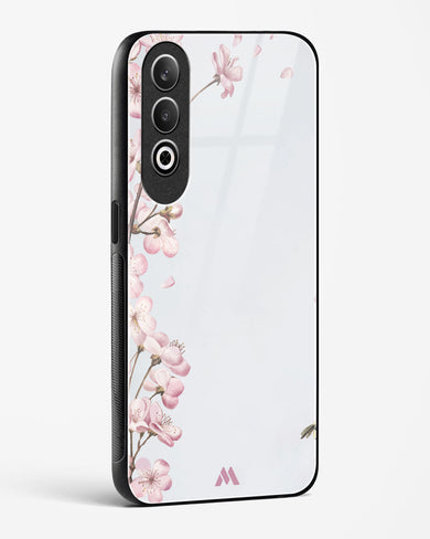 Pastel Flowers on Marble Glass Case Phone Cover (OnePlus)