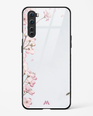 Pastel Flowers on Marble Glass Case Phone Cover (OnePlus)