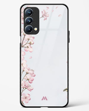 Pastel Flowers on Marble Glass Case Phone Cover (Oppo)