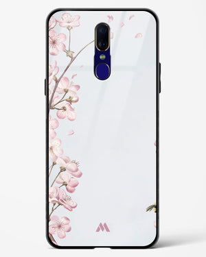 Pastel Flowers on Marble Glass Case Phone Cover (Oppo)