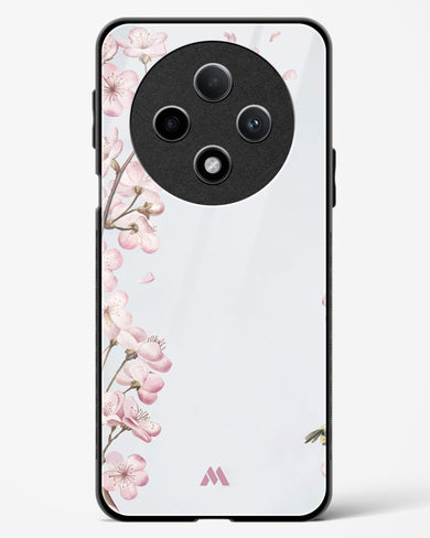 Pastel Flowers on Marble Glass Case Phone Cover (Oppo)