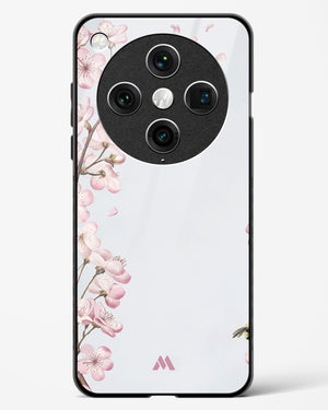Pastel Flowers on Marble Glass Case Phone Cover (Oppo)