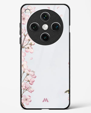 Pastel Flowers on Marble Glass Case Phone Cover (Oppo)