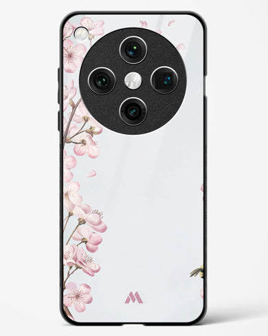 Pastel Flowers on Marble Glass Case Phone Cover (Oppo)