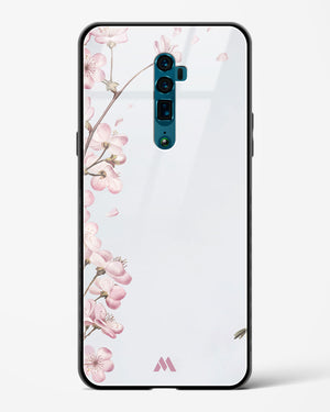 Pastel Flowers on Marble Glass Case Phone Cover (Oppo)