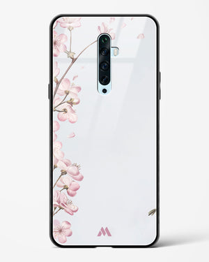 Pastel Flowers on Marble Glass Case Phone Cover (Oppo)