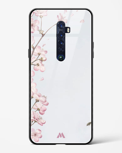 Pastel Flowers on Marble Glass Case Phone Cover (Oppo)