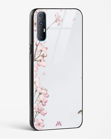 Pastel Flowers on Marble Glass Case Phone Cover (Oppo)