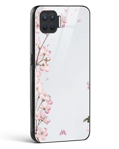 Pastel Flowers on Marble Glass Case Phone Cover (Oppo)