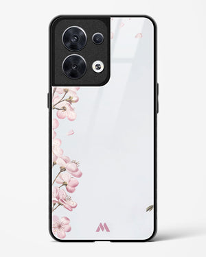 Pastel Flowers on Marble Glass Case Phone Cover (Oppo)