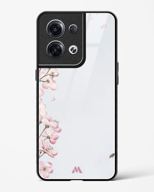Pastel Flowers on Marble Glass Case Phone Cover (Oppo)