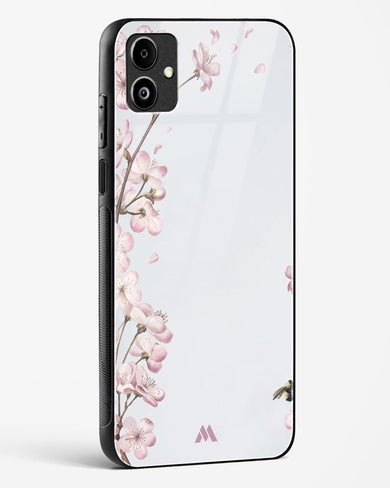 Pastel Flowers on Marble Glass Case Phone Cover (Samsung)