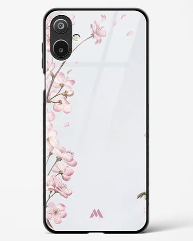 Pastel Flowers on Marble Glass Case Phone Cover (Samsung)