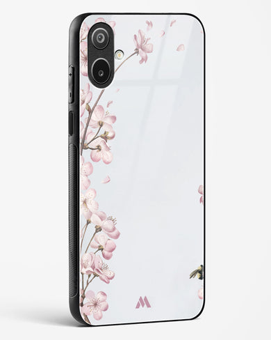 Pastel Flowers on Marble Glass Case Phone Cover (Samsung)