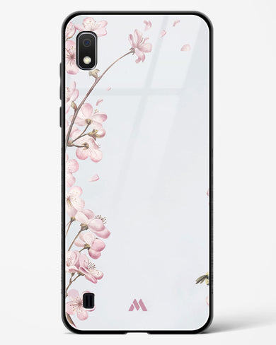 Pastel Flowers on Marble Glass Case Phone Cover (Samsung)