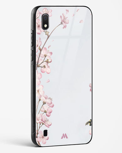 Pastel Flowers on Marble Glass Case Phone Cover (Samsung)