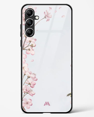 Pastel Flowers on Marble Glass Case Phone Cover (Samsung)