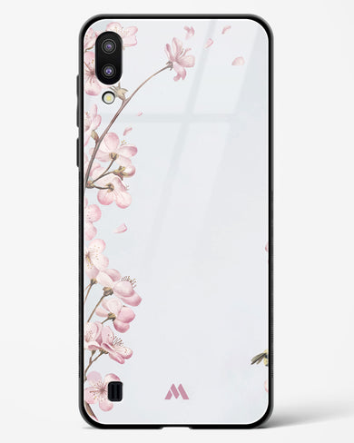 Pastel Flowers on Marble Glass Case Phone Cover (Samsung)