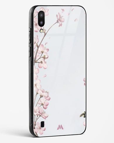 Pastel Flowers on Marble Glass Case Phone Cover (Samsung)