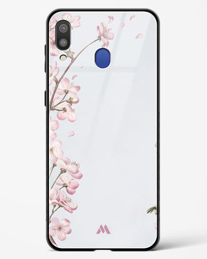 Pastel Flowers on Marble Glass Case Phone Cover (Samsung)