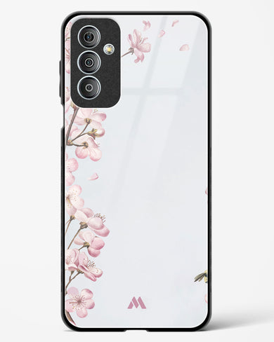 Pastel Flowers on Marble Glass Case Phone Cover (Samsung)