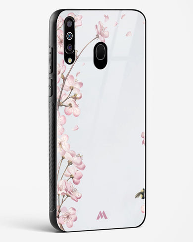 Pastel Flowers on Marble Glass Case Phone Cover (Samsung)