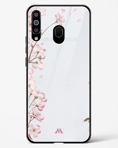Pastel Flowers on Marble Glass Case Phone Cover (Samsung)