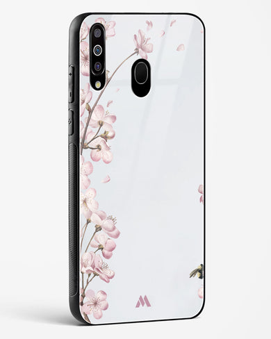 Pastel Flowers on Marble Glass Case Phone Cover (Samsung)