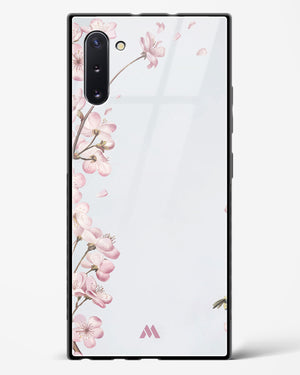 Pastel Flowers on Marble Glass Case Phone Cover (Samsung)