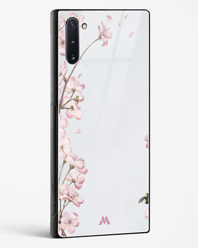 Pastel Flowers on Marble Glass Case Phone Cover (Samsung)