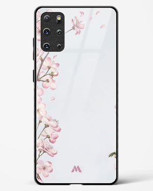 Pastel Flowers on Marble Glass Case Phone Cover (Samsung)