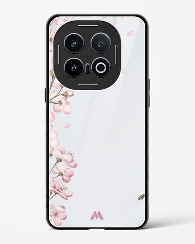 Pastel Flowers on Marble Glass Case Phone Cover (Vivo)