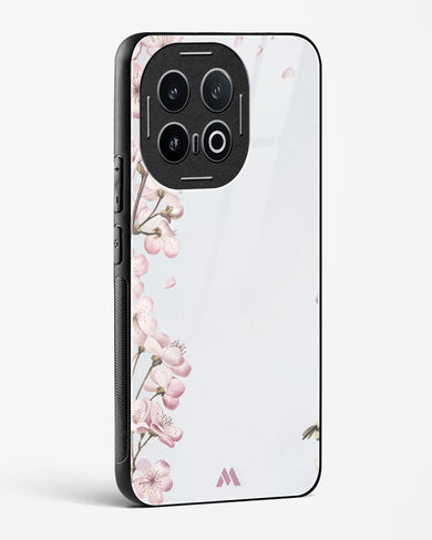 Pastel Flowers on Marble Glass Case Phone Cover (Vivo)