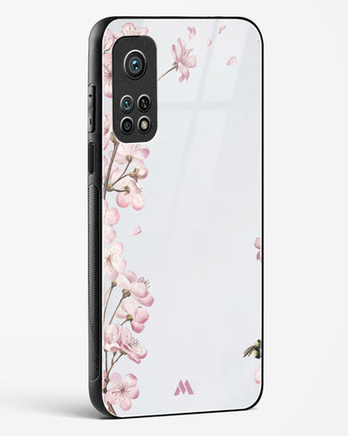 Pastel Flowers on Marble Glass Case Phone Cover (Xiaomi)