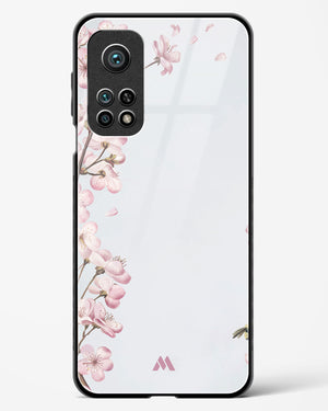 Pastel Flowers on Marble Glass Case Phone Cover (Xiaomi)