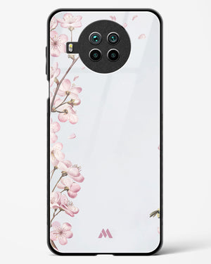 Pastel Flowers on Marble Glass Case Phone Cover-(Xiaomi)