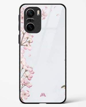 Pastel Flowers on Marble Glass Case Phone Cover (Xiaomi)