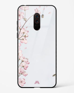 Pastel Flowers on Marble Glass Case Phone Cover (Xiaomi)