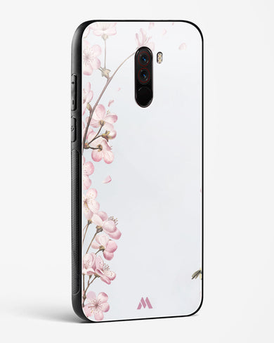 Pastel Flowers on Marble Glass Case Phone Cover (Xiaomi)