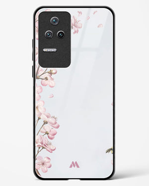 Pastel Flowers on Marble Glass Case Phone Cover-(Xiaomi)