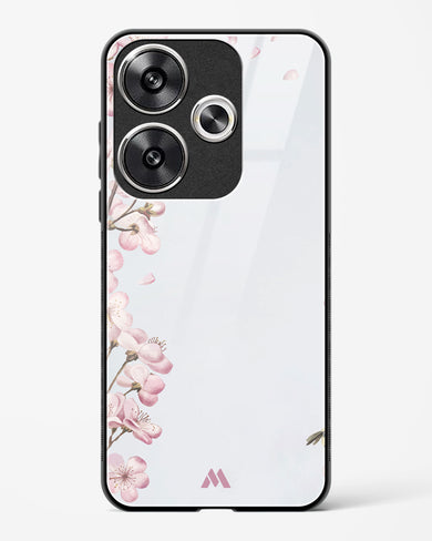 Pastel Flowers on Marble Glass Case Phone Cover (Xiaomi)