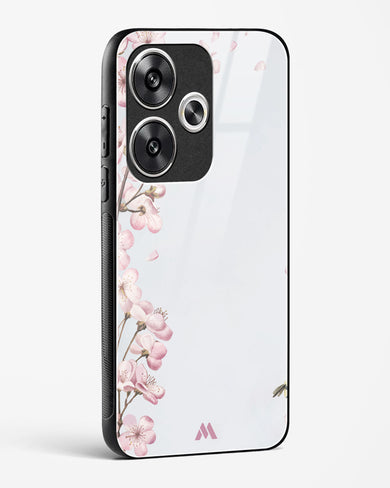 Pastel Flowers on Marble Glass Case Phone Cover (Xiaomi)